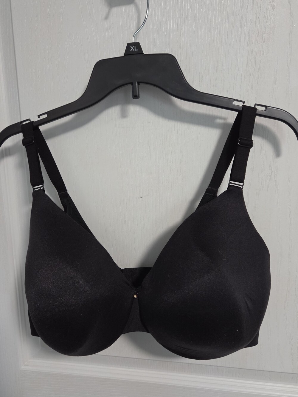 Cacique Bra Back Smoother Lined Full Coverage Underwire Black 38F